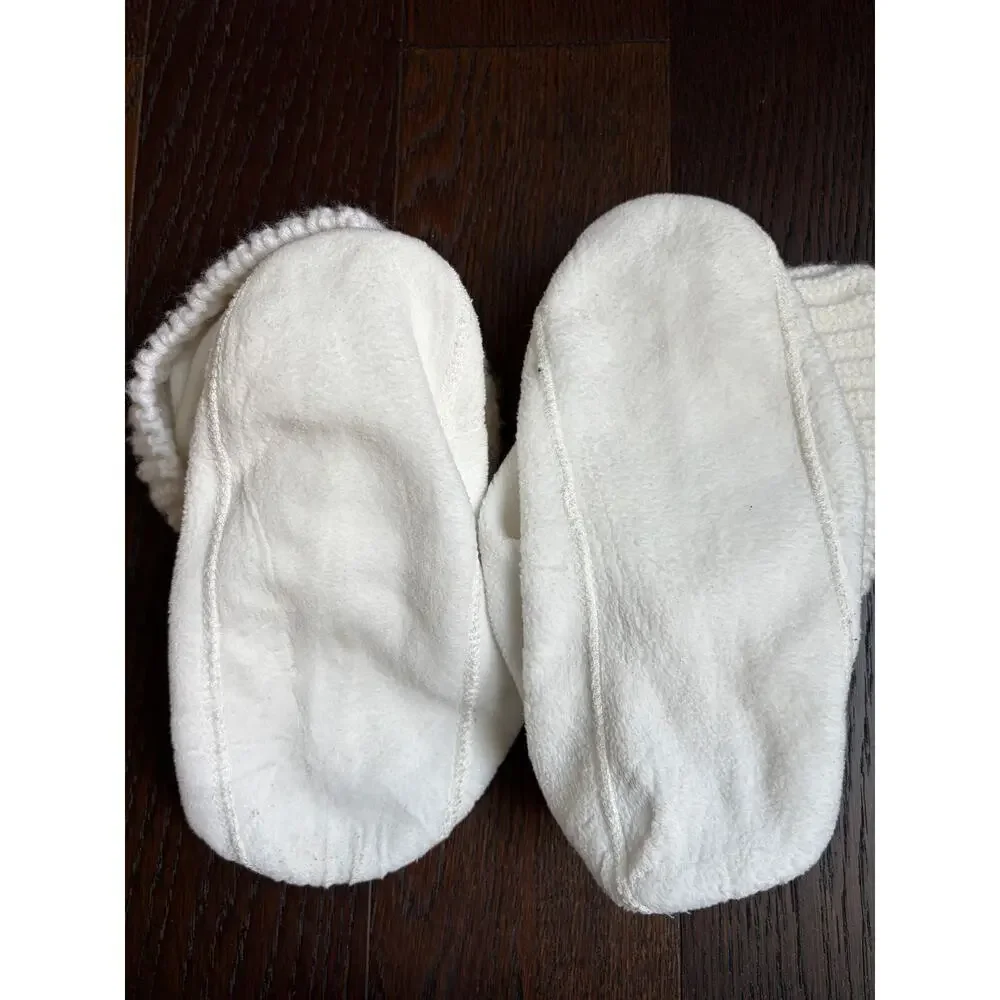 Hunter Women's Half Cardigan Stitch Boot Socks (White) - Size Large